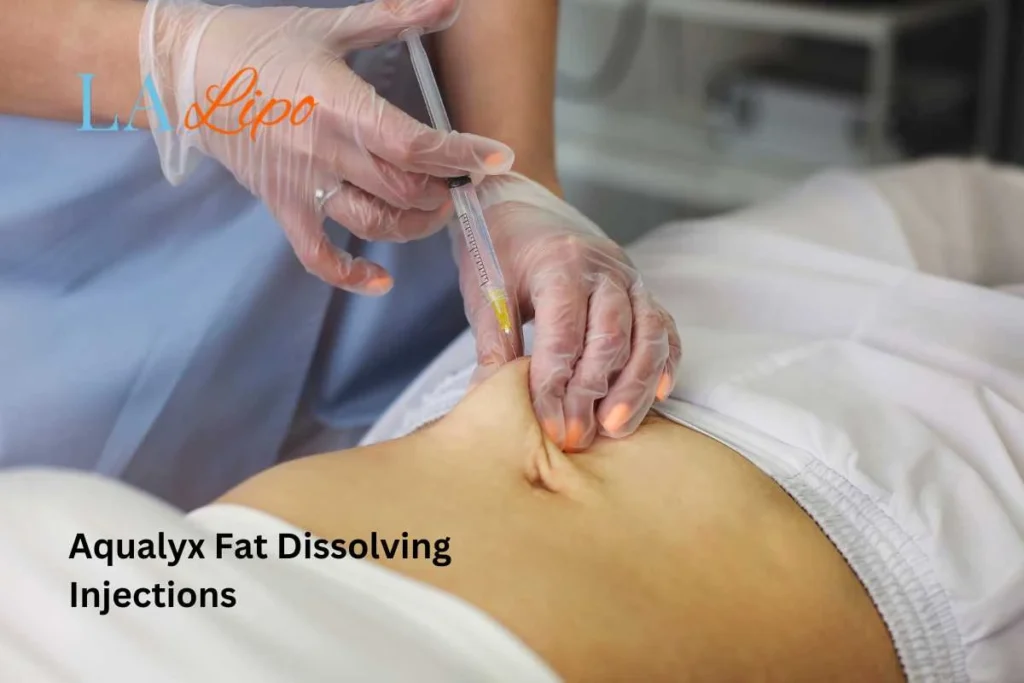 woman having fat dissolving injections Gosport in the stomach