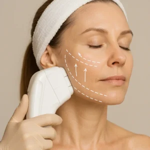 Woman having HI-FU to reduce wrinkles call LA LIPO Gosport Now!