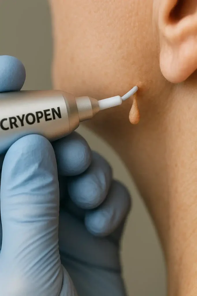 Cryopen for skin tags removal Gosport speak to our team today!