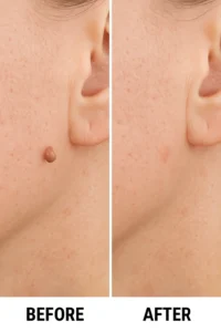 Skin tags removal Gosport before and after