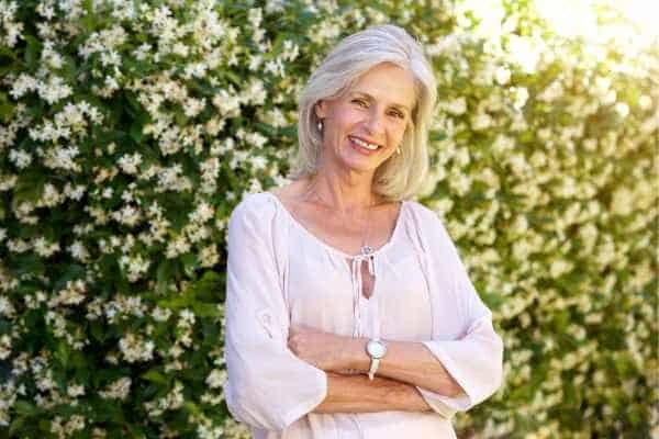 Older woman happy with urinary incontinence treatment Gosport