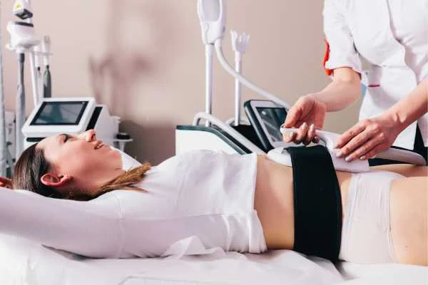 woman having body sculpting to help improve her body image and her mental health Gosport