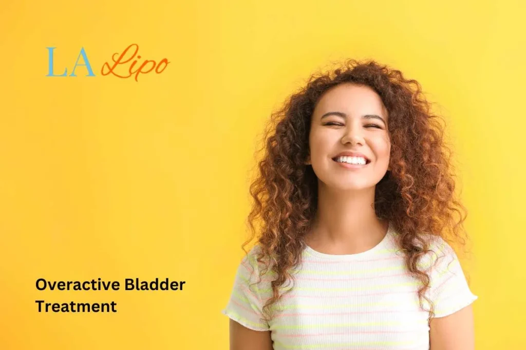 woman smiling about overactive bladder treatment Gosport solutions